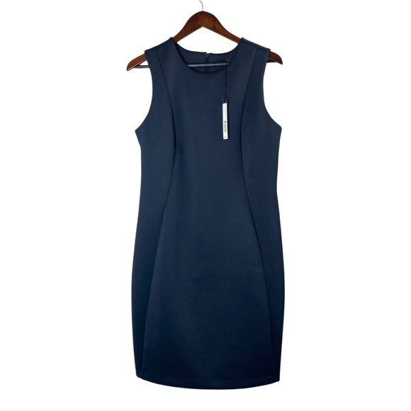 HARVÉ BENARD Pencil Sheath Dress in Blue Size M - NWT - Picture 1 of 7